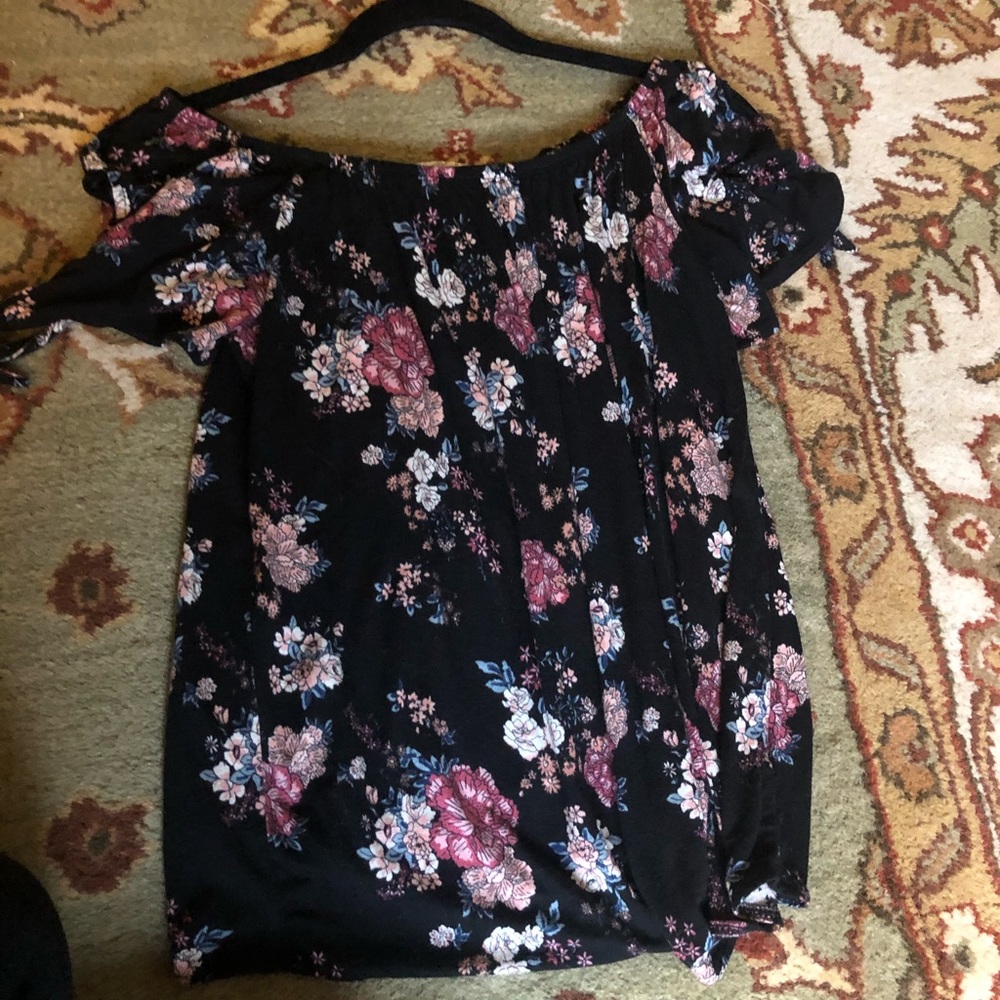 Floral off the shoulder top